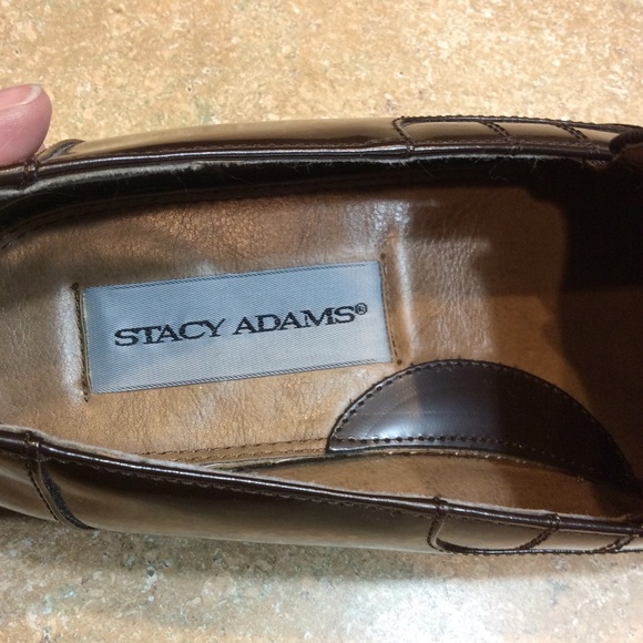 STACY ADAMS BROWN DRESS LOAFERS - Picture 6 of 8